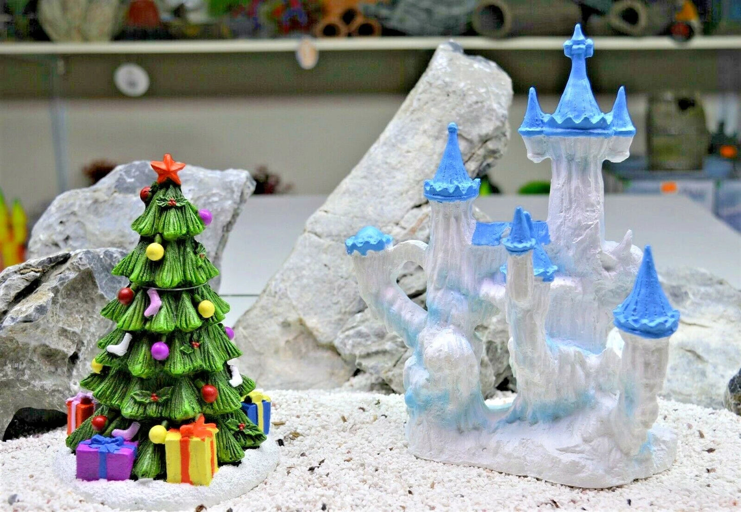 Aquarium Christmas ornaments Olaf Fish Tank Christmas tree fish tank decorations