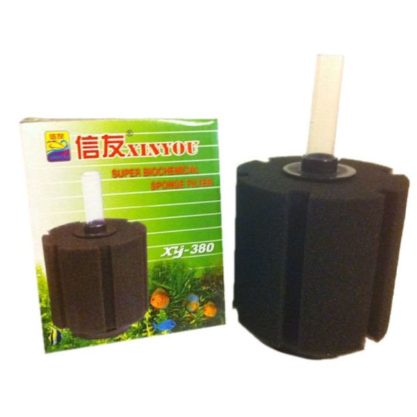Aquarium Jumbo Sponge Filter XY-380 – High Capacity Fish Tank Bio Filtration Unit