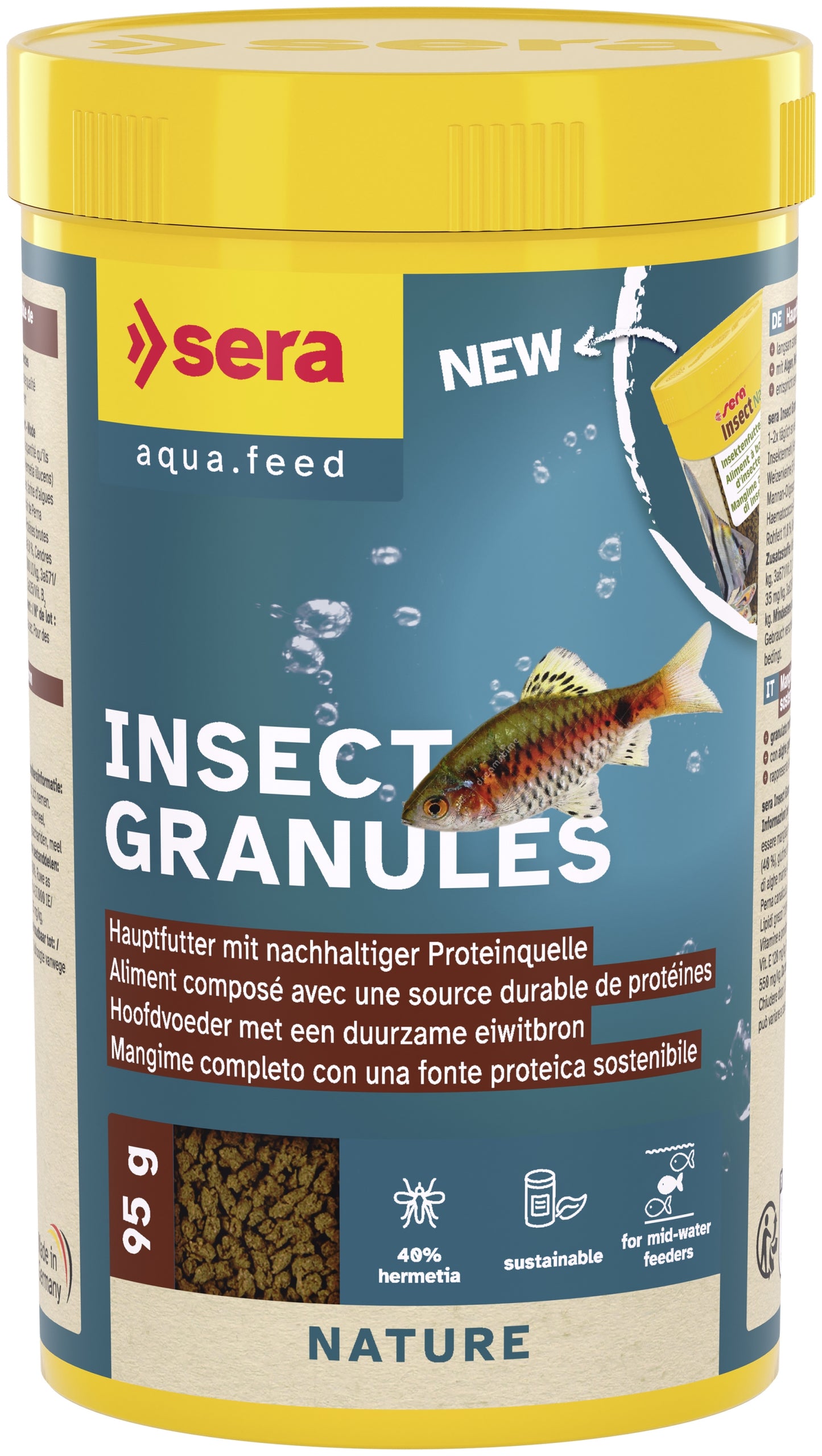 Sera Insect Granules Nature Aquarium Fish Food with Insect Protein 95g