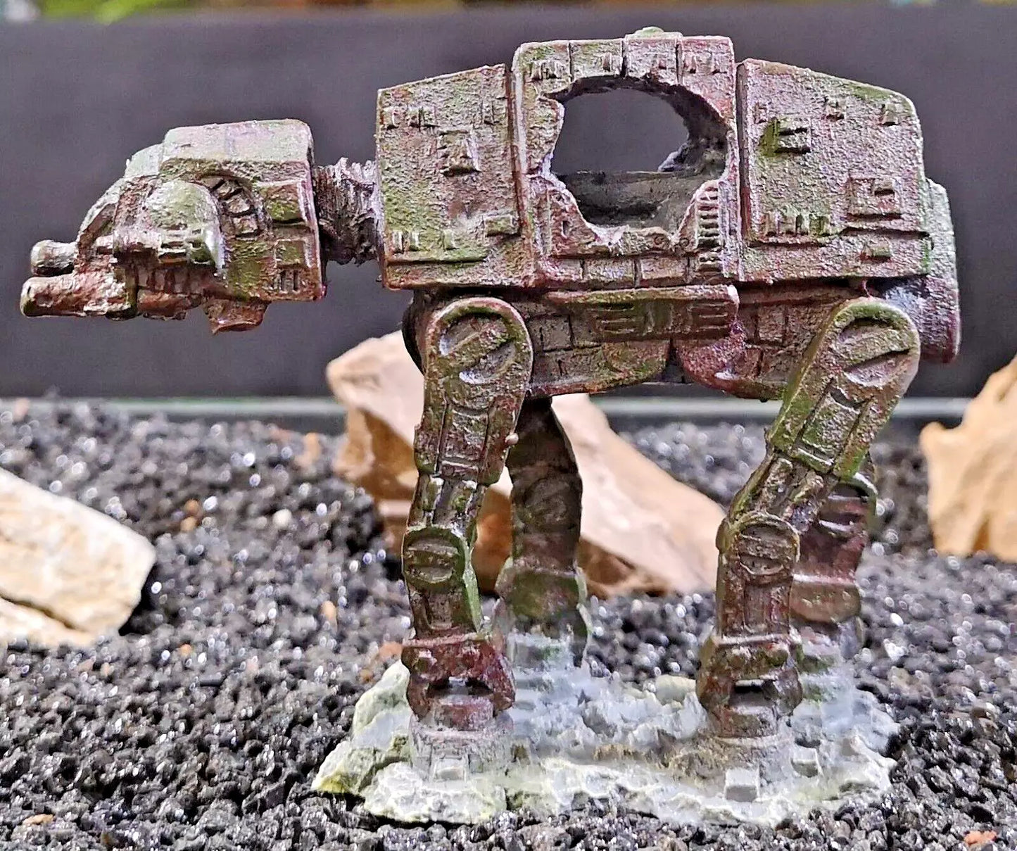 Space Dog “Star Wars Style AT AT” Small size Aquarium Fish Tank Ornament