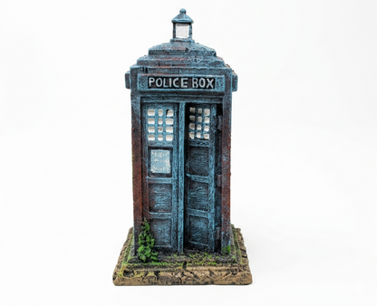 16cm Dr Who style Tardis Police Box Aquarium Fish Tank Ornament 798