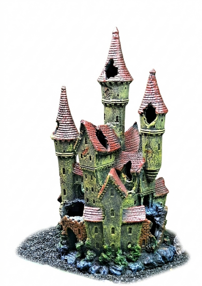 30 cm Tall Large Magical Medieval Castle Aquarium Ornament 223
