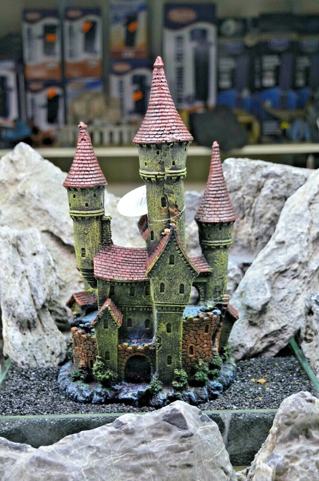 30 cm Tall Large Magical Medieval Castle Aquarium Ornament 223