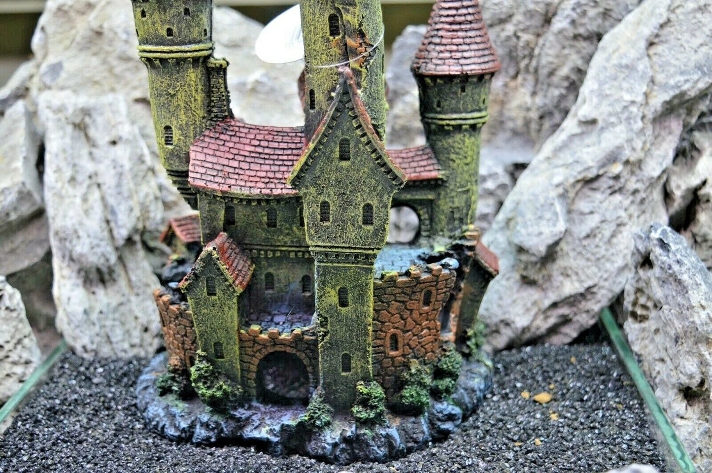 30 cm Tall Large Magical Medieval Castle Aquarium Ornament 223