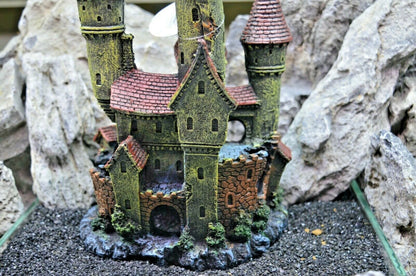 30 cm Tall Large Magical Medieval Castle Aquarium Ornament 223