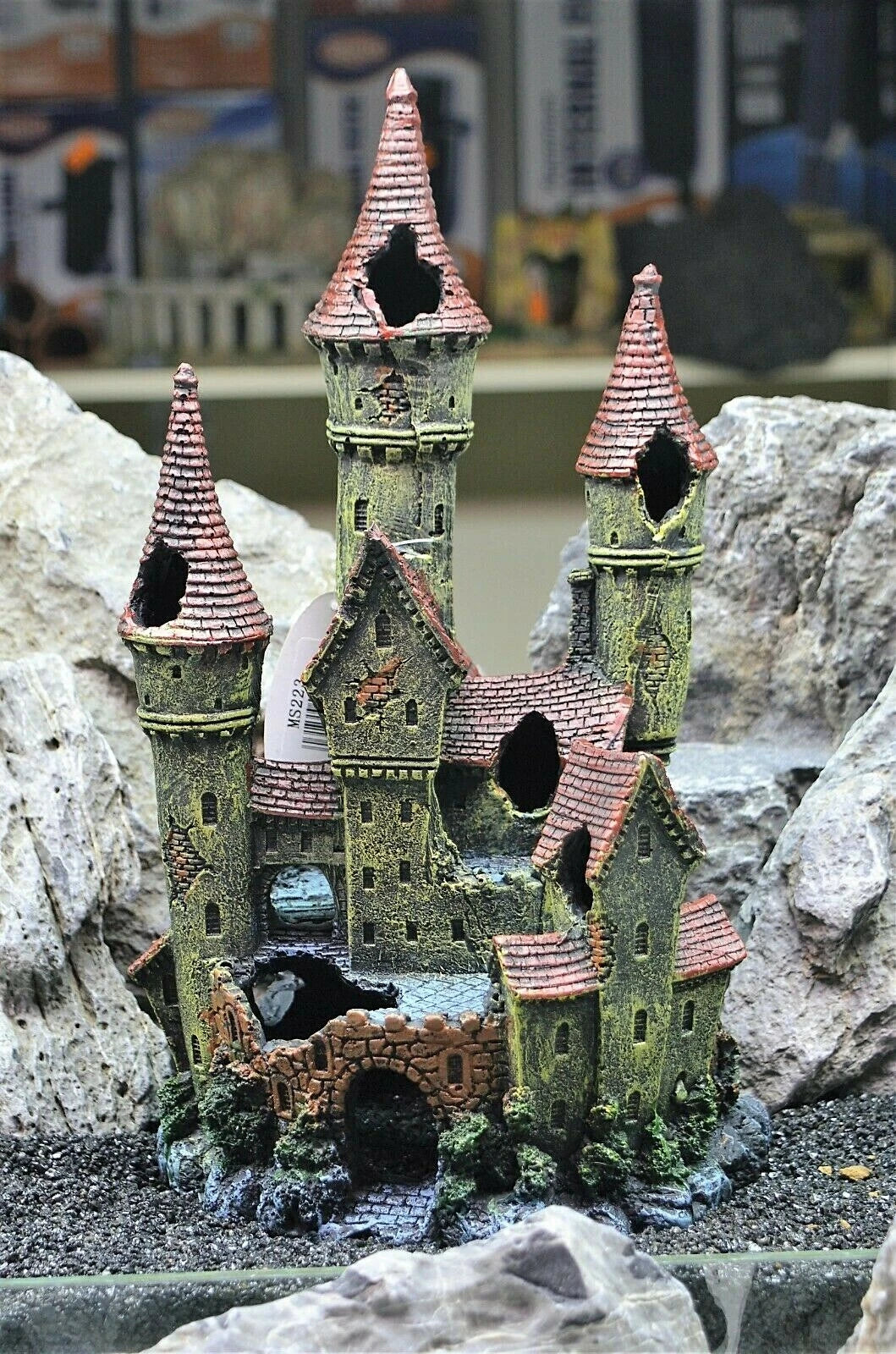 30 cm Tall Large Magical Medieval Castle Aquarium Ornament 223