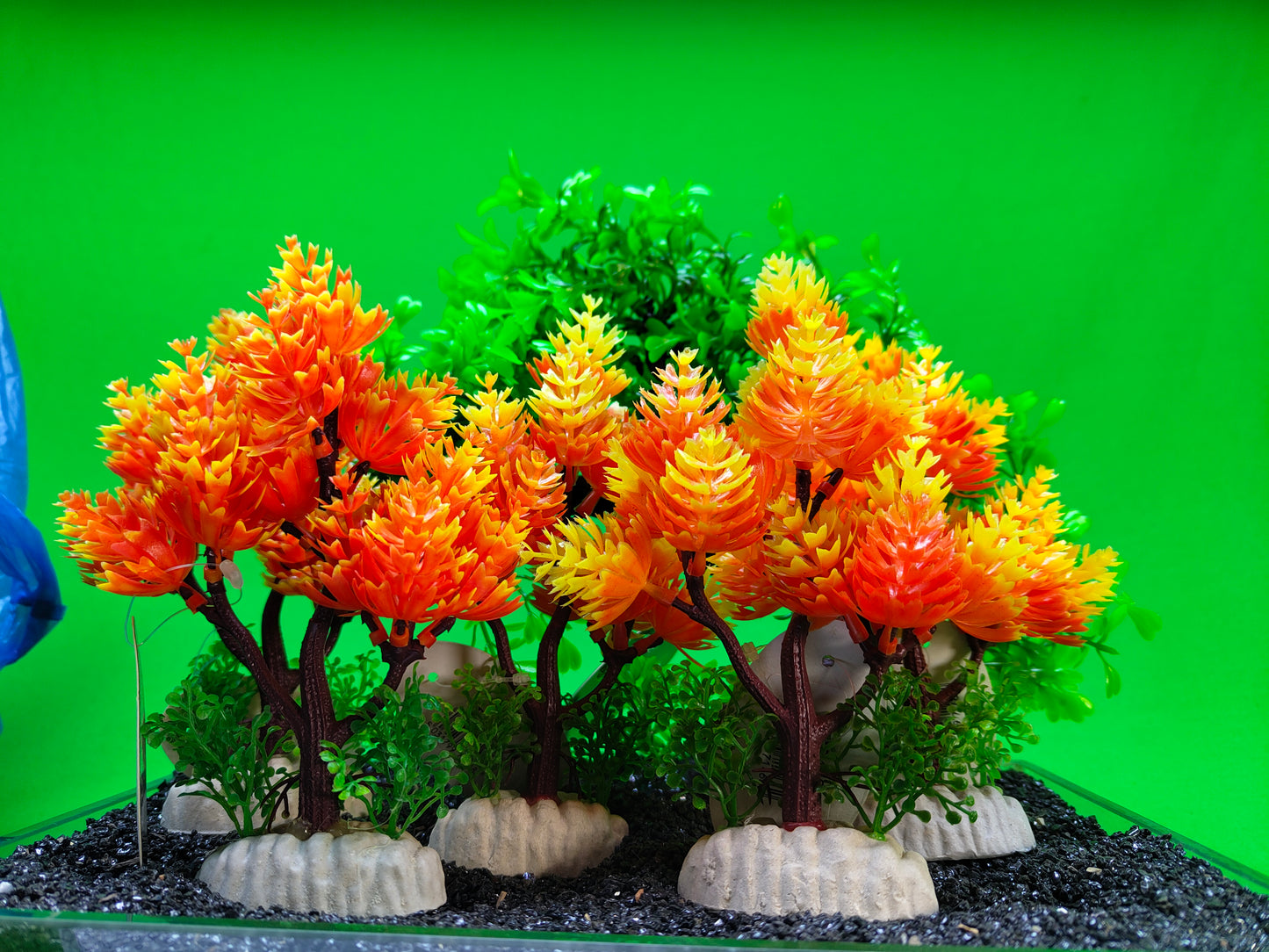 Artificial Aquarium Tree Ornament Fish Tank Plant Decoration Choose Your Colour
