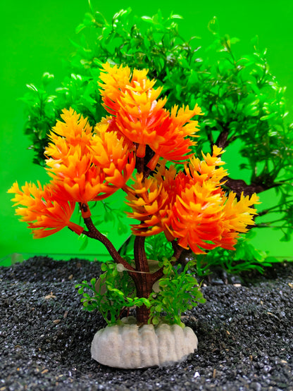 Artificial Aquarium Tree Ornament Fish Tank Plant Decoration Choose Your Colour
