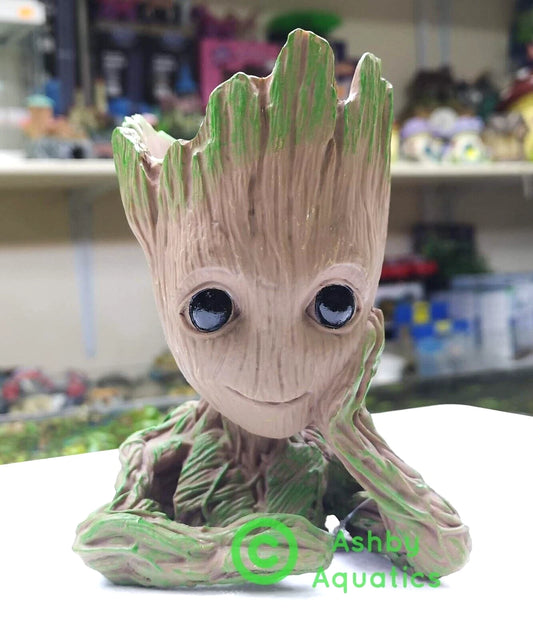 Baby Groot Style Aquarium Ornament Tree Man Fish Tank Plant Pot Decoration