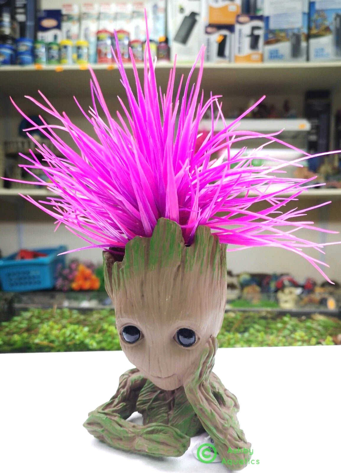 Baby Groot Style Aquarium Ornament Tree Man Fish Tank Plant Pot Decoration