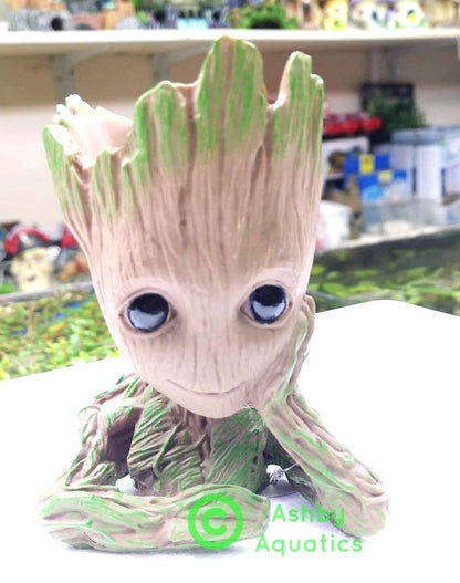 Baby Groot Style Aquarium Ornament Tree Man Fish Tank Plant Pot Decoration