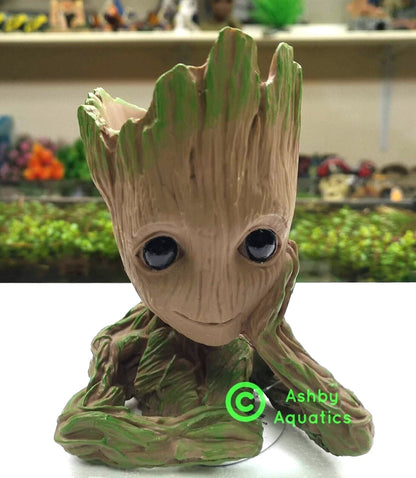 Baby Groot Style Aquarium Ornament Tree Man Fish Tank Plant Pot Decoration