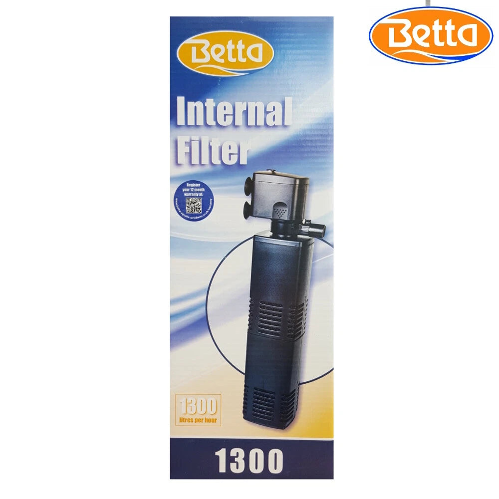 Betta Aquarium Fish Tank Internal Filter Aquariums 150L/H-1300L/H & Media spares