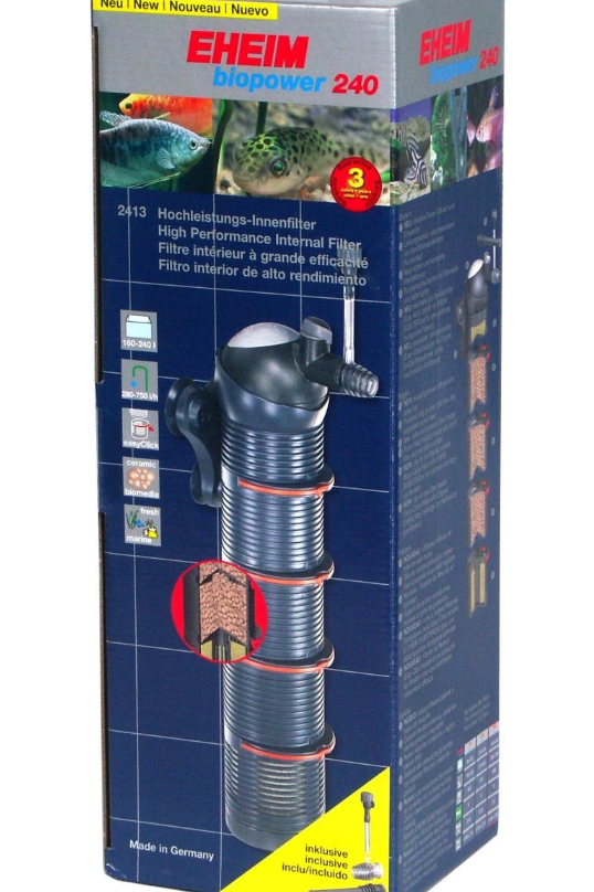 Eheim BioPower 240 Internal Aquarium Filter Pump with Biological Filtration