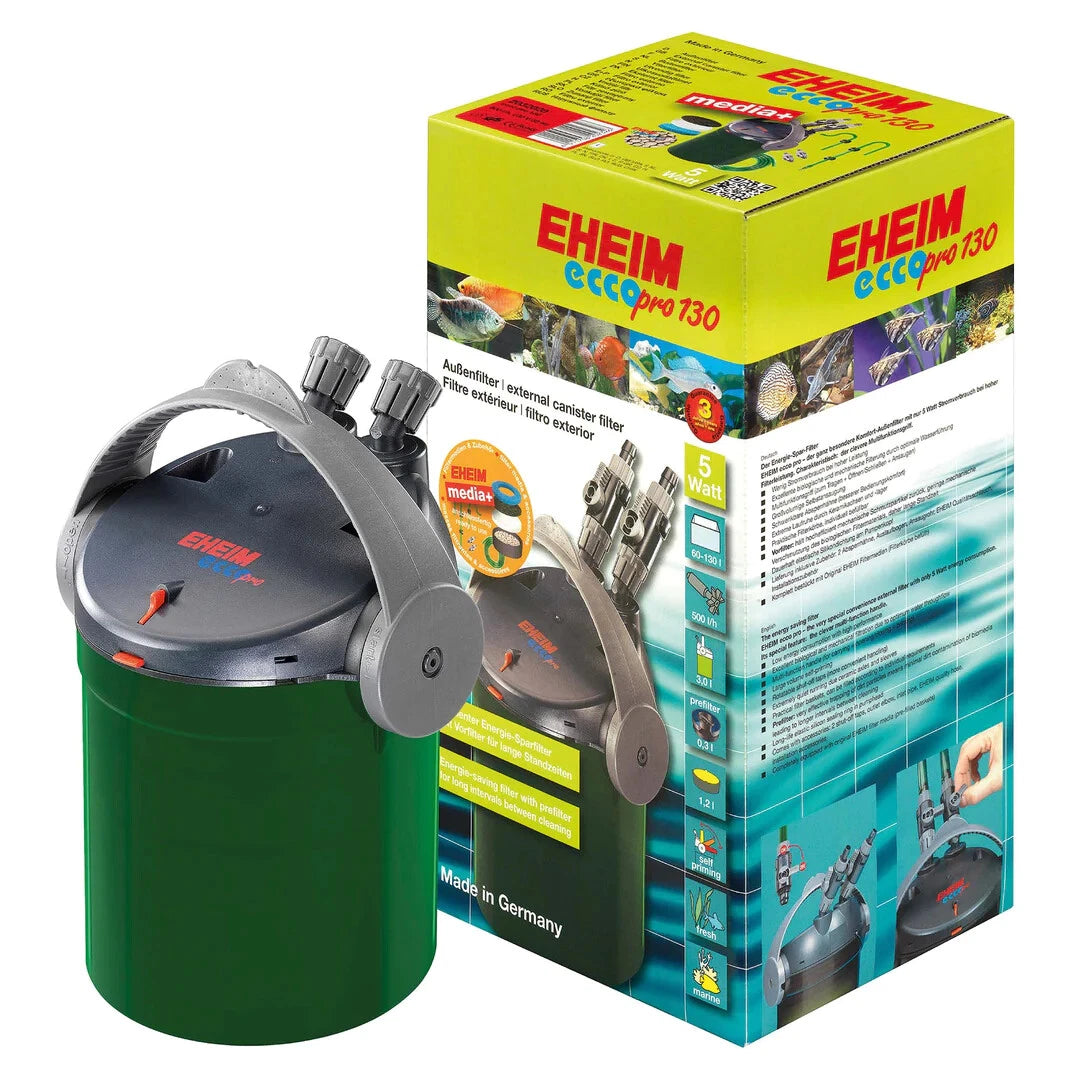 Eheim Ecco Pro 130–300 External Aquarium Filter – Professional Fish Tank Filtration + Eheim Ecco Pro Filter Pad Set