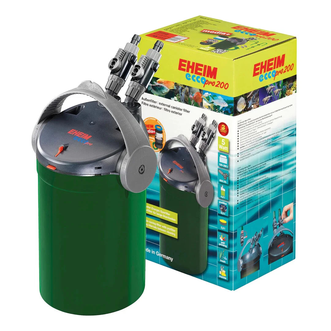 Eheim Ecco Pro 130–300 External Aquarium Filter – Professional Fish Tank Filtration + Eheim Ecco Pro Filter Pad Set