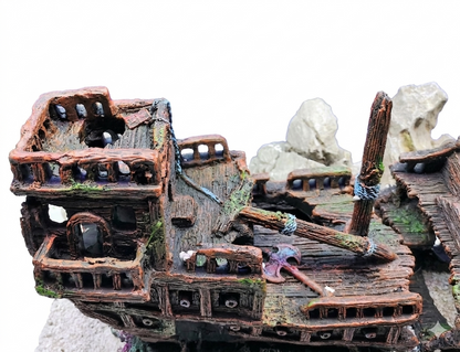 57 cm LARGE 2 Piece Galeon Shipwreck phoenix Aquarium Fish Tank Ship Ornament