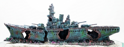 73cm 2 Piece Shipwreck Frigate Big Aquarium Ornament for Large Fish Tanks