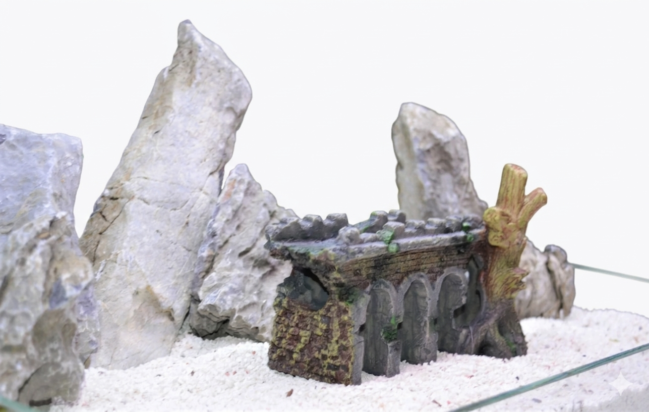 Aquarium ornaments Medium Bridge with Tree Root fish tank decorations