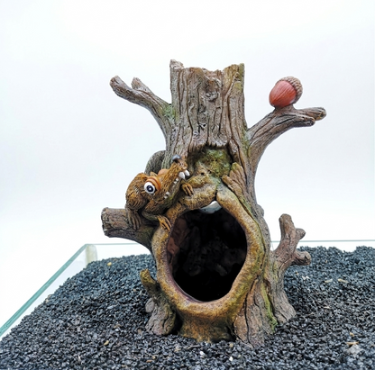 Aquarium Acorn Tree Cave Decoration – Fish Tank Hideaway Ornament