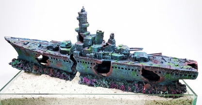 73cm 2 Piece Shipwreck Frigate Big Aquarium Ornament for Large Fish Tanks