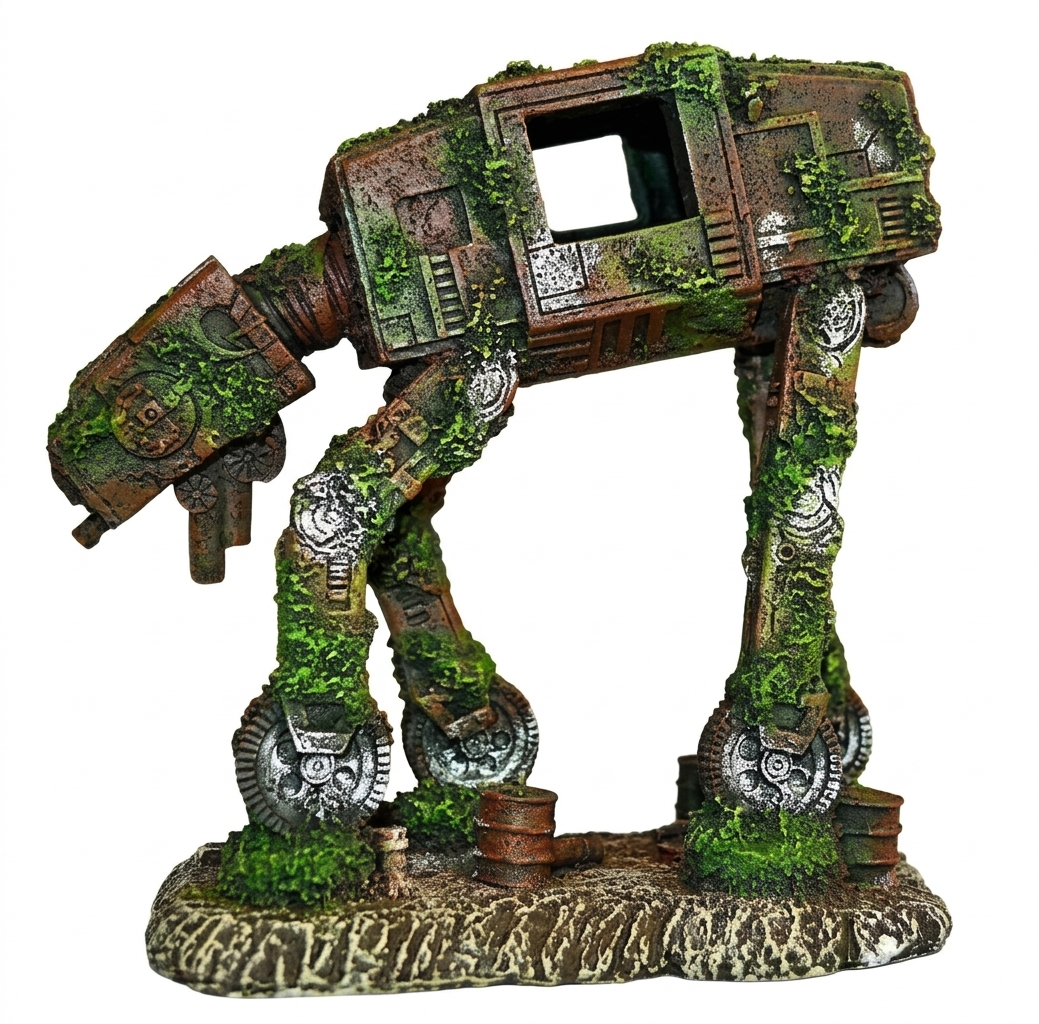 Space Dog “Star Wars Style AT AT” Medium size Aquarium Fish Tank Ornament