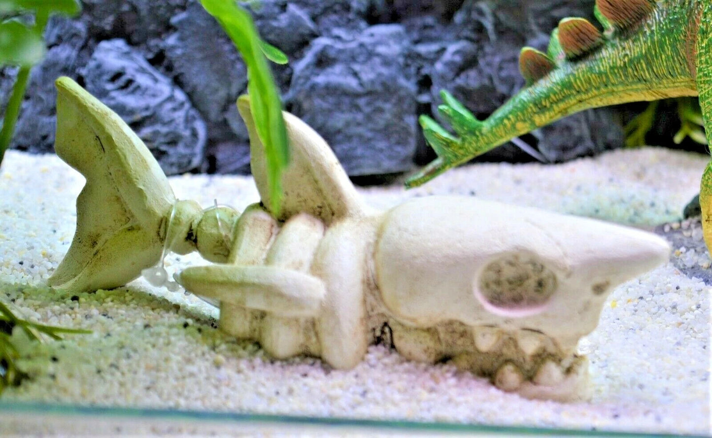 Jurassic Park Dinosaur Gates Aquarium Bridge Fish Tank Ornament