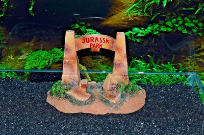 Jurassk Park Jurassic Dinosaur Gates Aquarium Bridge Fish Tank Ornament 913