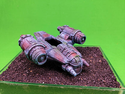 Razor crest Aquarium Fish Tank Ornament Space Ship 23cm Star Wars Replica