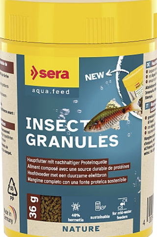Sera Insect Granules Nature Aquarium Fish Food with Insect Protein