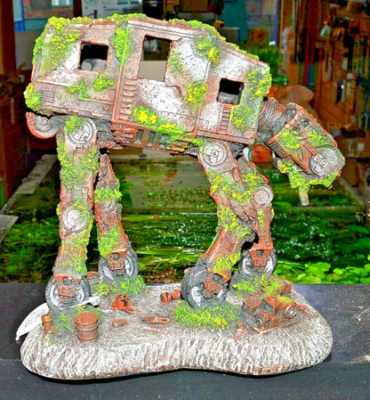 Space Dog “Star Wars Style AT AT” Large Aquarium Fish Tank Ornament