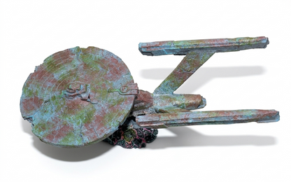"Star Trek" style spaceship Aquarium Ornament Fish Tank Enterprise