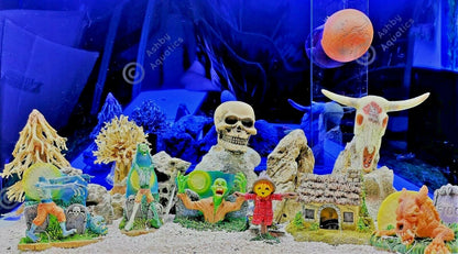 Zombie glow in the dark aquarium ornament Resin Fish Tank Decoration