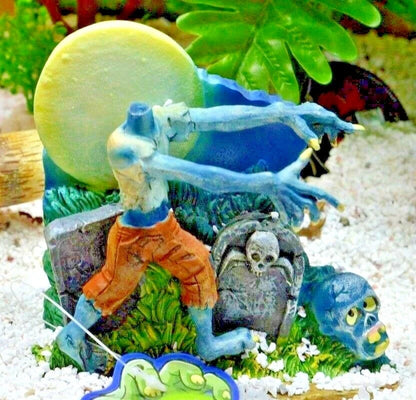 Zombie glow in the dark aquarium ornament Resin Fish Tank Decoration