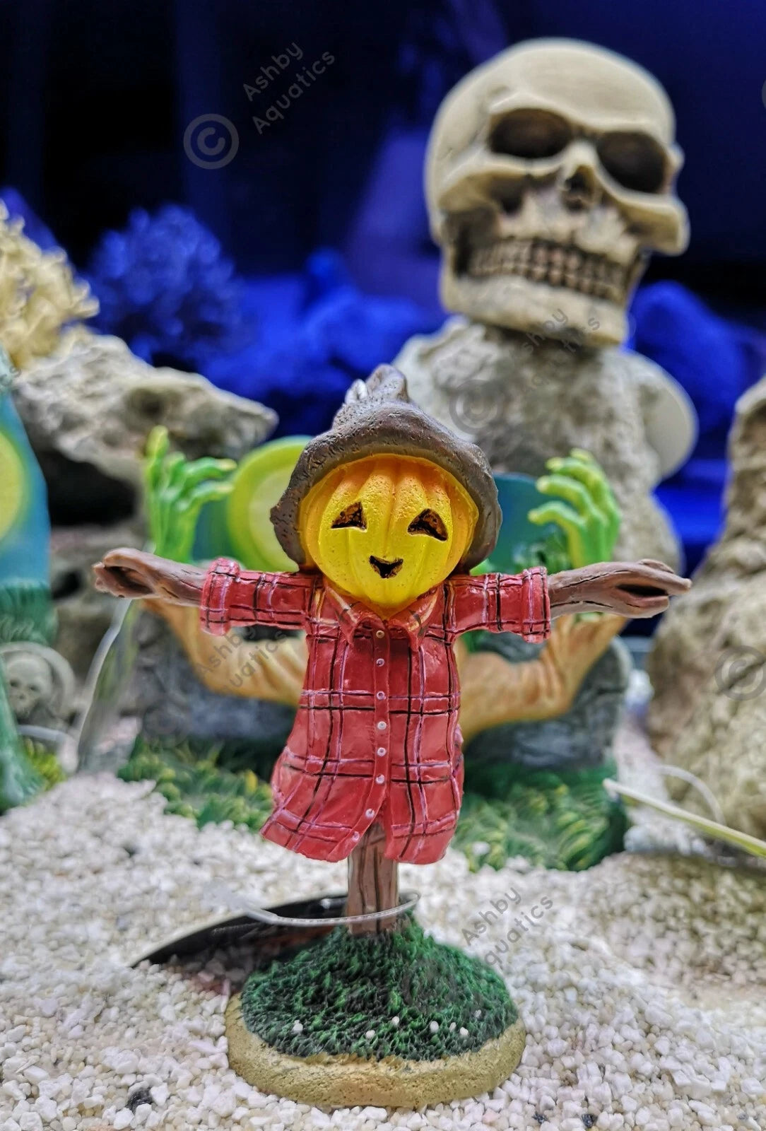 Zombie glow in the dark aquarium ornament Resin Fish Tank Decoration