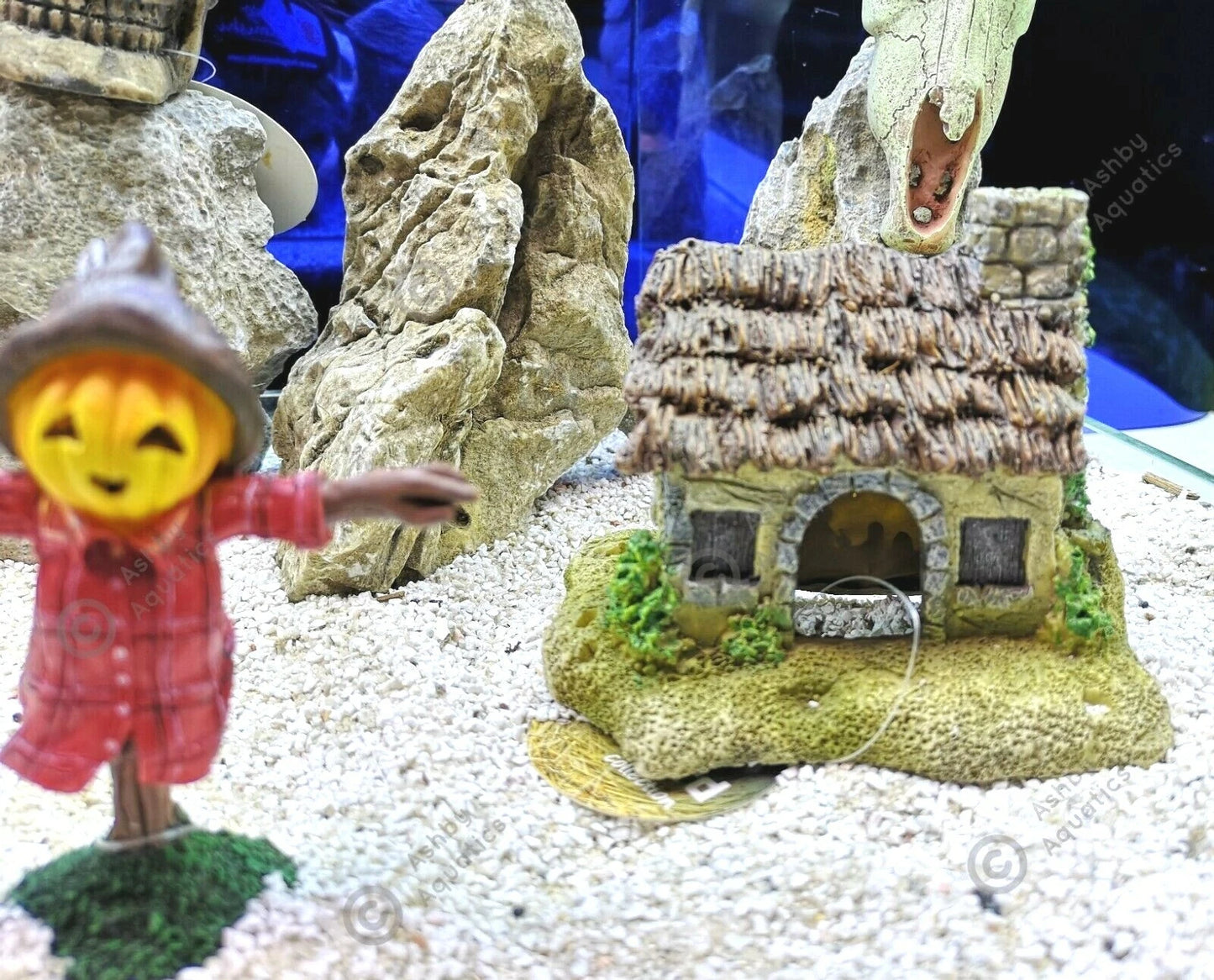 Zombie glow in the dark aquarium ornament Resin Fish Tank Decoration