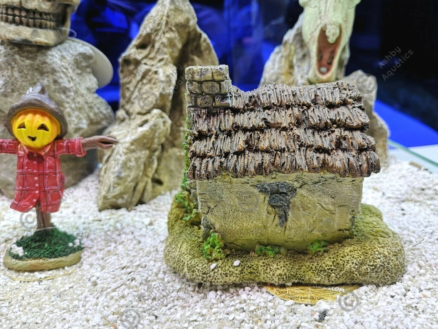 Zombie glow in the dark aquarium ornament Resin Fish Tank Decoration