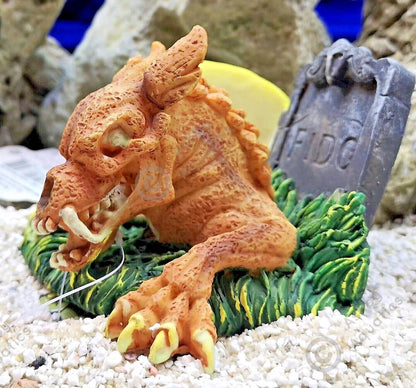 Zombie glow in the dark aquarium ornament Resin Fish Tank Decoration