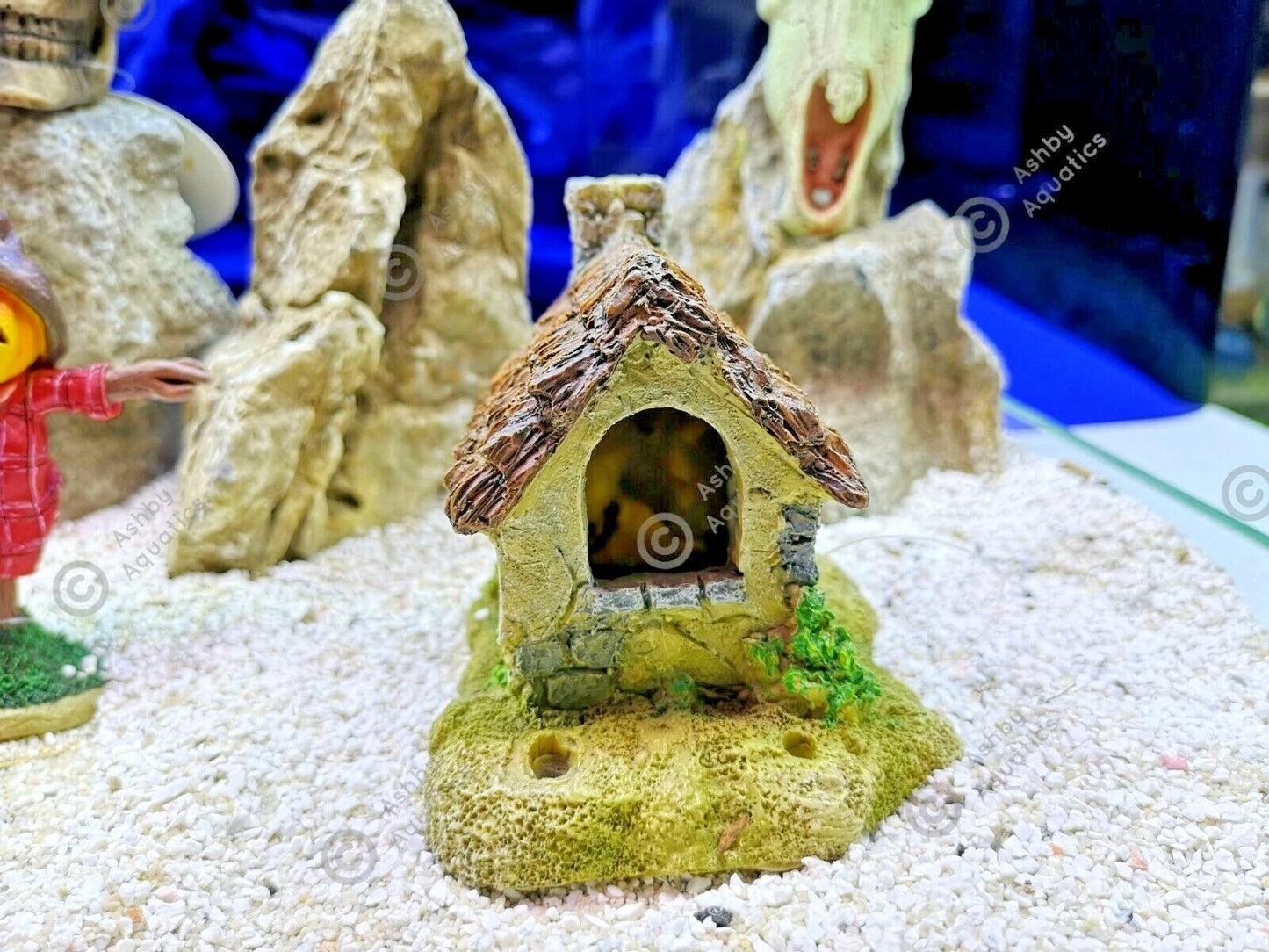 Zombie glow in the dark aquarium ornament Resin Fish Tank Decoration