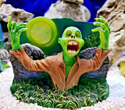 Zombie glow in the dark aquarium ornament Resin Fish Tank Decoration