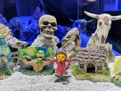 Zombie glow in the dark aquarium ornament Resin Fish Tank Decoration