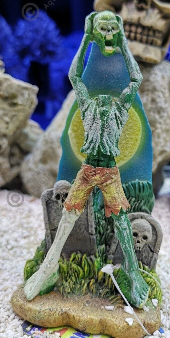 Zombie glow in the dark aquarium ornament Resin Fish Tank Decoration